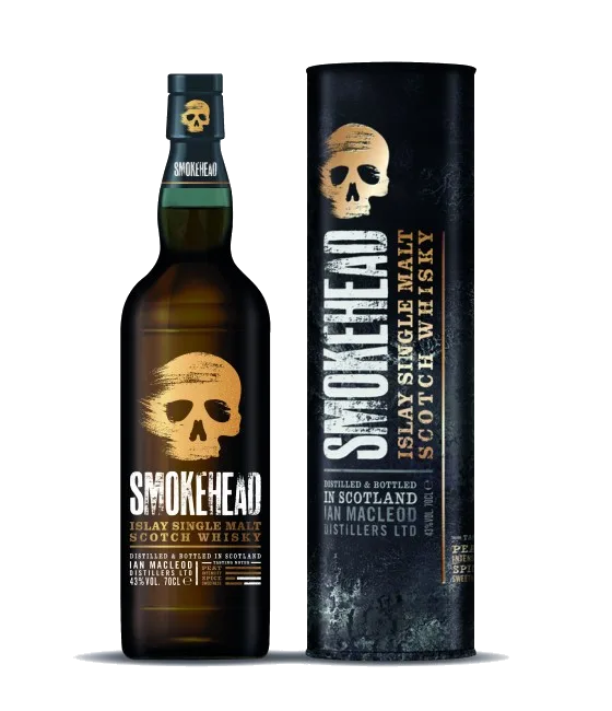 Smokehead Islay Single Malt Scotch Whisky, fles bij slijterij t Bockje in Bathmen