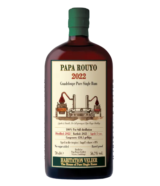Habitation Velier Papa Rouyo 2022, fles bij slijterij t Bockje in Bathmen