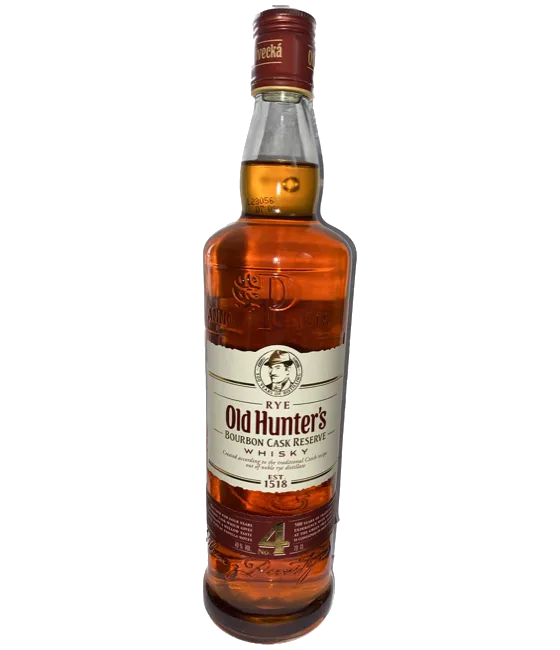 Old Hunter’s No. 4 Rye Reserve Whisky, fles bij slijterij t Bockje in Bathmen