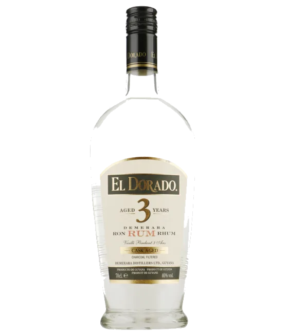 El Dorado Rum 3 Years White Cask Aged, fles bij slijterij t Bockje in Bathmen