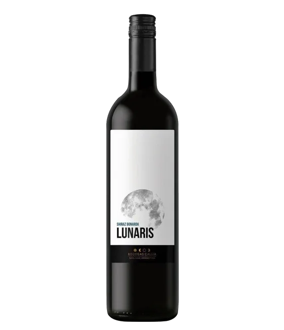 Lunaris Syrah Bonarda, fles bij slijterij t Bockje in Bathmen