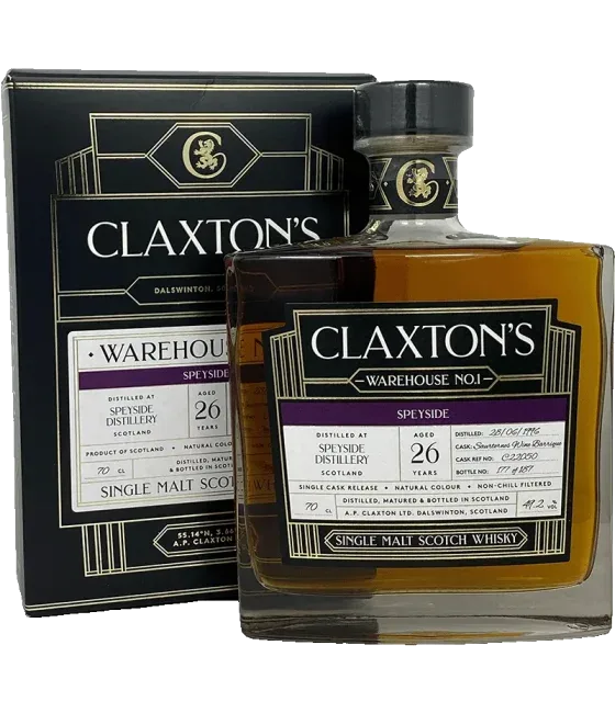 Claxton’s Warehouse No.1 Speyside 26YO 1996, fles bij slijterij t Bockje in Bathmen