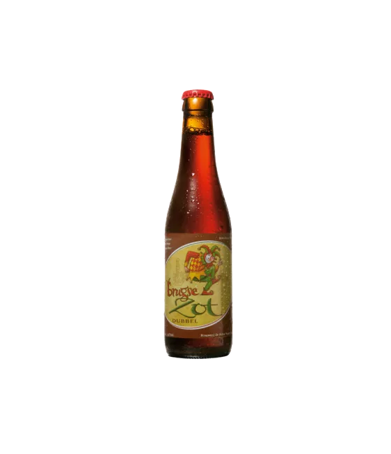 Brugse Zot Dubbel, fles bij slijterij t Bockje in Bathmen