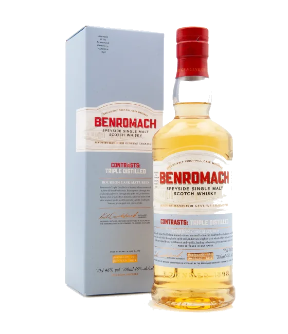 Benromach 2011 Contrasts: Triple Distilled, fles bij slijterij t Bockje in Bathmen
