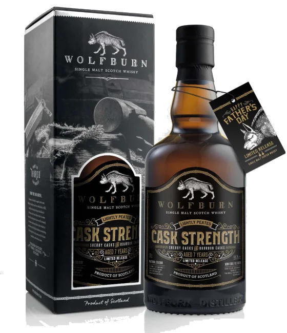 Wolfburn 7Y Father’s Day Edition 2022, fles bij slijterij t Bockje in Bathmen