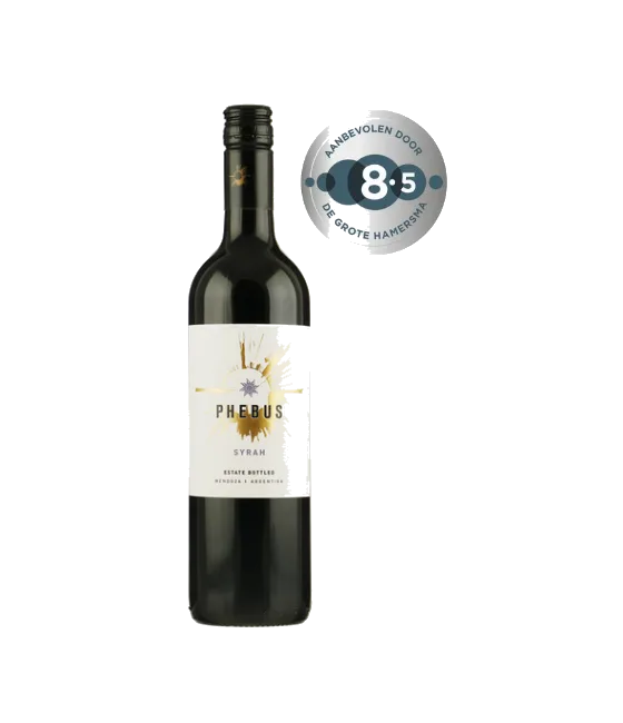 Phebus Syrah Mendoza, fles bij slijterij t Bockje in Bathmen