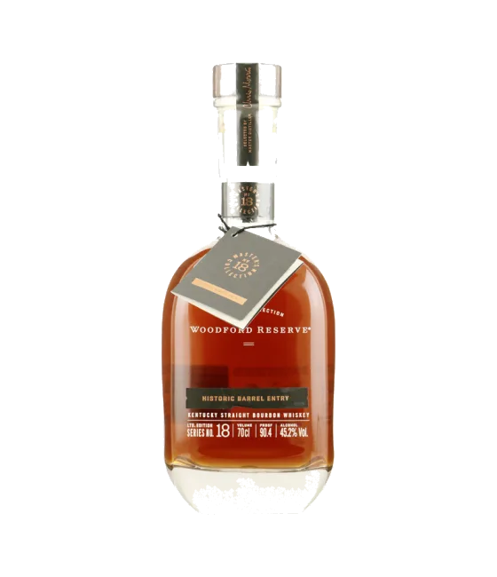 Woodford Reserve MC Hist. Barrel Entry, fles bij slijterij t Bockje in Bathmen