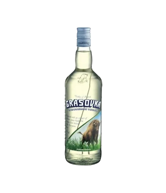 Grasovka Vodka, fles bij slijterij t Bockje in Bathmen