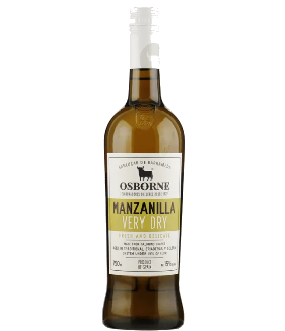 Osborne Manzanilla, fles bij slijterij t Bockje in Bathmen