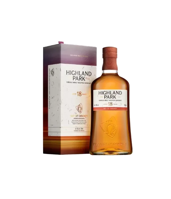 Highland Park Sky of Orkney 18 Years Old, fles bij slijterij t Bockje in Bathmen