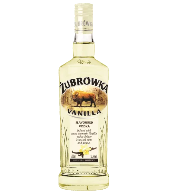 Zubrowka Vodka Vanilla 37,5% vol, fles bij slijterij t Bockje in Bathmen