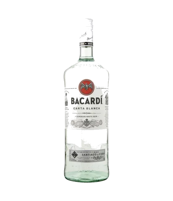 Bacardi Rum Carta Blanca 150 cl, fles bij slijterij t Bockje in Bathmen