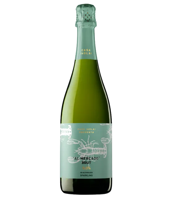 Al Mercado Brut Blanco 0.0 De-Alcoholized Sparkling, fles bij slijterij t Bockje in Bathmen