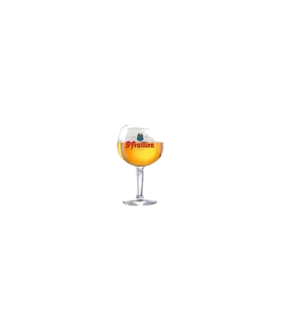 St. Feuillien Bierglas, fles bij slijterij t Bockje in Bathmen
