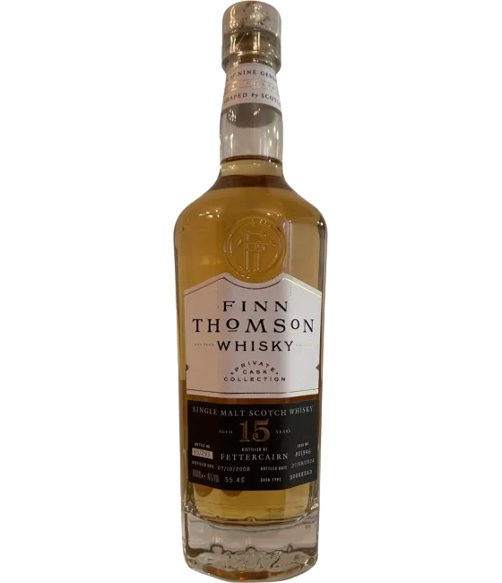 Finn Thomson Fettercairn 2008 15 Years Old, fles bij slijterij t Bockje in Bathmen