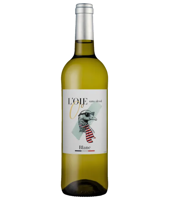 L’OIE 0° Blanc alcohol free, fles bij slijterij t Bockje in Bathmen