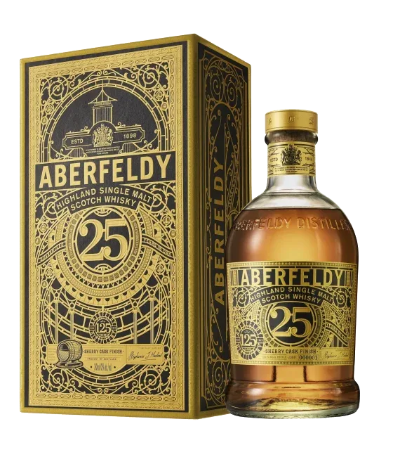 Aberfeldy 25 Years Old, fles bij slijterij t Bockje in Bathmen