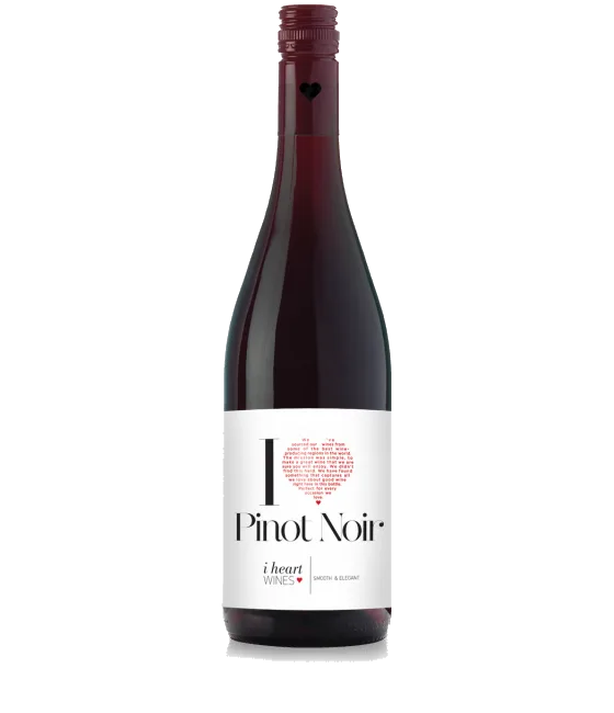 I Heart Pinot Noir, fles bij slijterij t Bockje in Bathmen