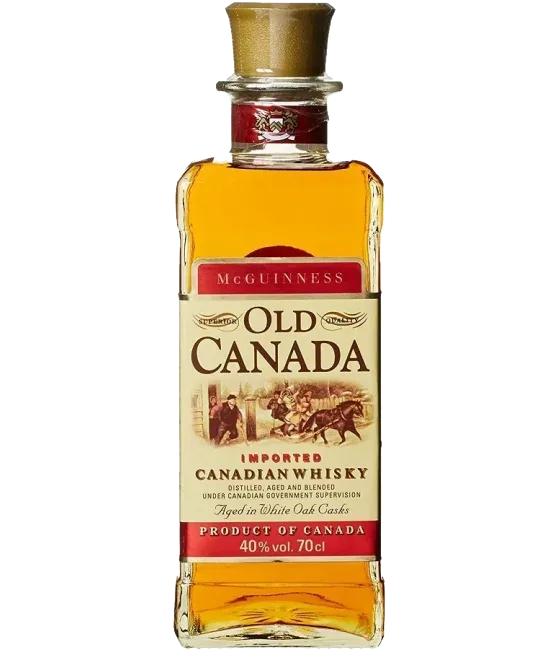 McGuinness Old Canada Whisky, fles bij slijterij t Bockje in Bathmen