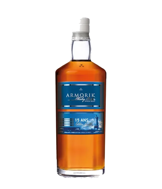 Warenghem Armorik 15 Years Old, fles bij slijterij t Bockje in Bathmen