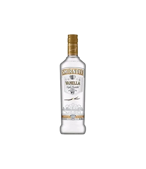 Smirnoff Vanille, fles bij slijterij t Bockje in Bathmen