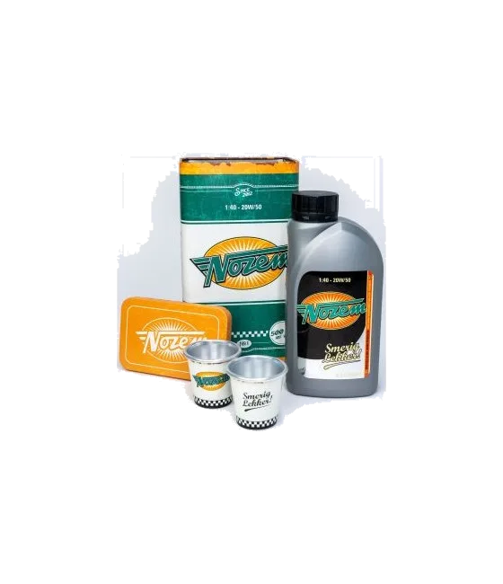 Nozem Oil 0,50 ltr GVP + 2 Shotcups in Blik limited edition, fles bij slijterij t Bockje in Bathmen