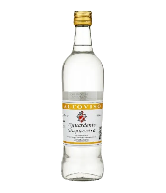 Altoviso Aguardente Bagaceira, fles bij slijterij t Bockje in Bathmen