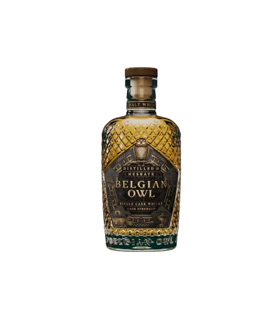 Belgian Owl Intense Single Cask Whisky Cask Strength, fles bij slijterij t Bockje in Bathmen