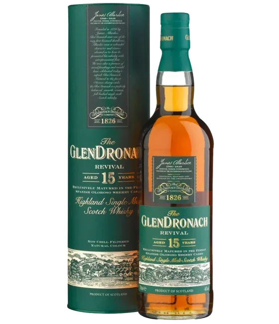 Glendronach 15 Years OLD Revival, fles bij slijterij t Bockje in Bathmen