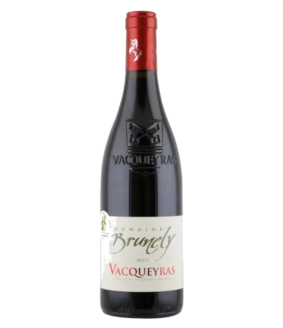 Domaine Brunely Vacqueyras Rouge, fles bij slijterij t Bockje in Bathmen