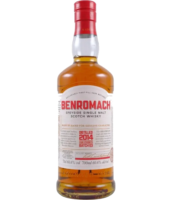 Benromach Vintage 2014 Batch 03, fles bij slijterij t Bockje in Bathmen