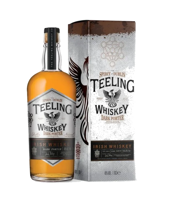 Teeling Whiskey Dark Porter Small Batch Collaboration, fles bij slijterij t Bockje in Bathmen
