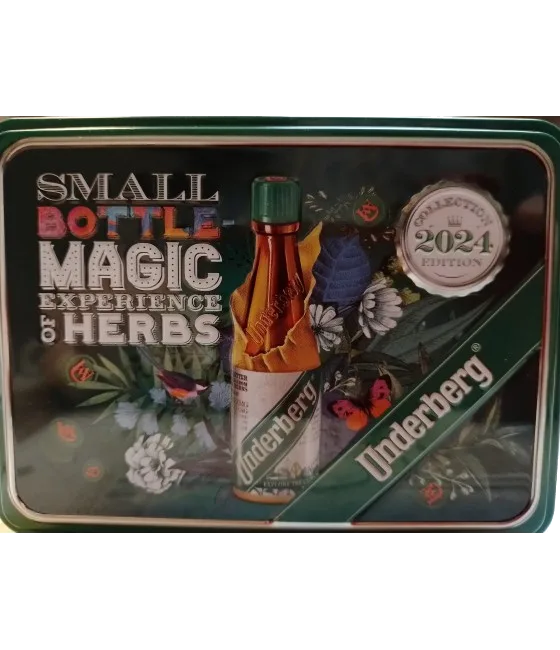 UNDERBERG Tin 12 Fles, fles bij slijterij t Bockje in Bathmen