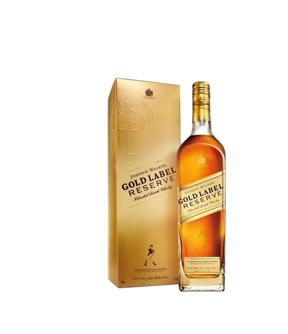 Johnnie Walker Gold Label, fles bij slijterij t Bockje in Bathmen