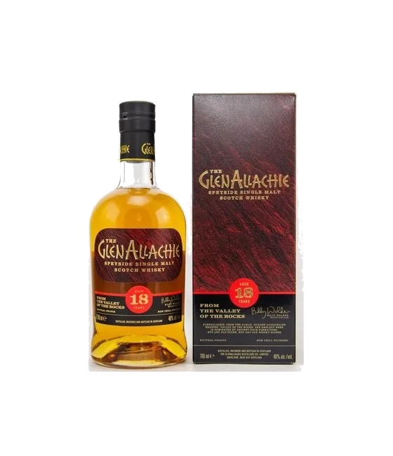 GlenAllachie 18 Years Old Single Malt Whisky, fles bij slijterij t Bockje in Bathmen