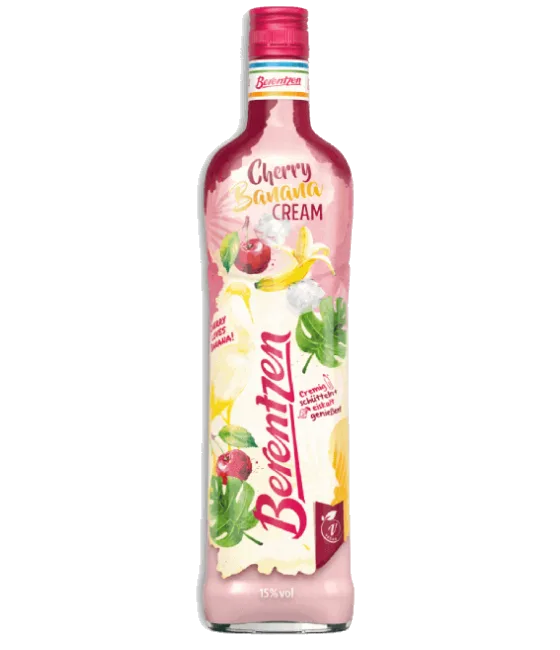 Berentzen Cherry Banana Cream, fles bij slijterij t Bockje in Bathmen