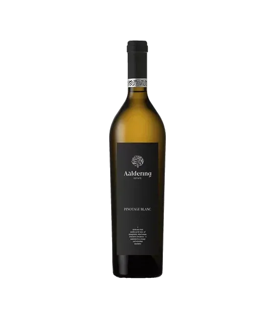 Aaldering Pinotage Blanc, fles bij slijterij t Bockje in Bathmen