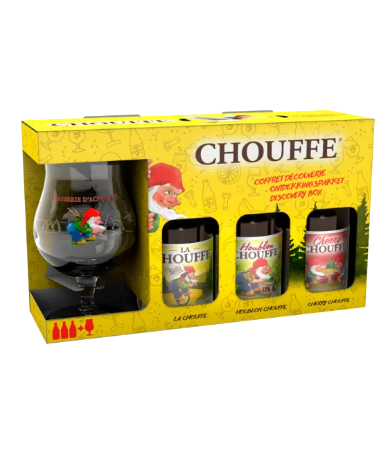 Brasserie d’Achouffe La Chouffe Ontdekkingspakket, fles bij slijterij t Bockje in Bathmen