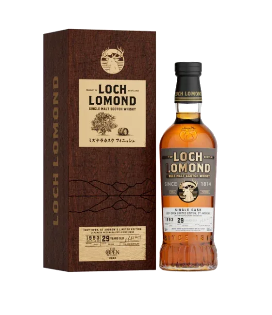 Loch Lomond 29Y Mizunara 1993, fles bij slijterij t Bockje in Bathmen