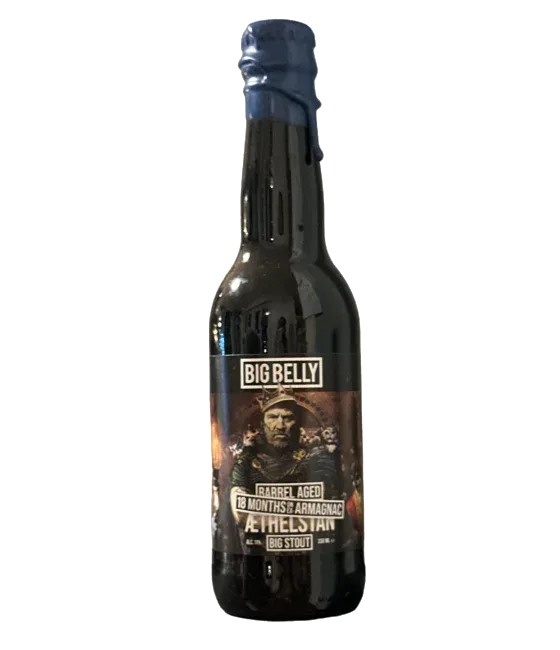 Big Belly Aethelstan Big Stout, fles bij slijterij t Bockje in Bathmen