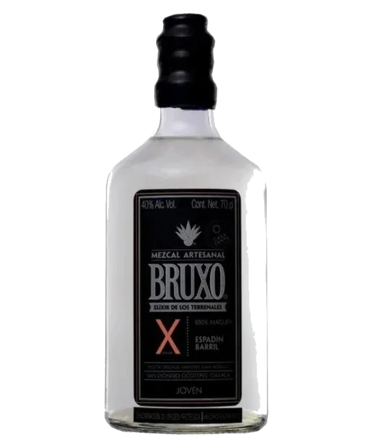 Mezcal Bruxo X Espadin Barril, fles bij slijterij t Bockje in Bathmen