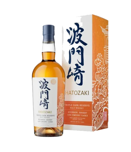 Hatozaki Triple Cask Reserve, fles bij slijterij t Bockje in Bathmen