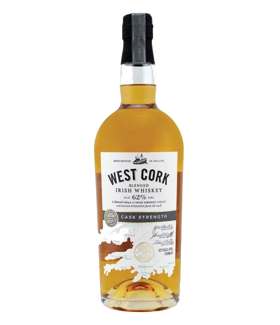 West Cork Irish Whiskey Cask Strength, fles bij slijterij t Bockje in Bathmen