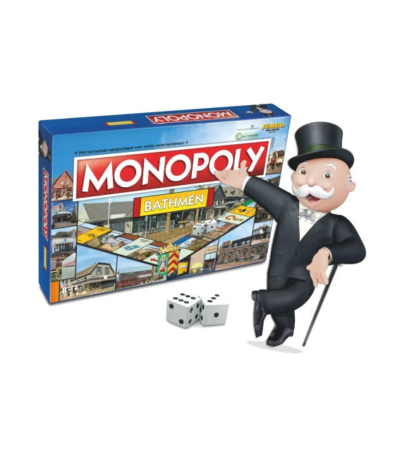 Monopoly Bathmen Editie, fles bij slijterij t Bockje in Bathmen