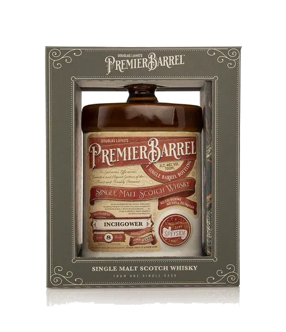 Douglas Laing’s Premier Barrel Inchgower 8 Years Old, fles bij slijterij t Bockje in Bathmen
