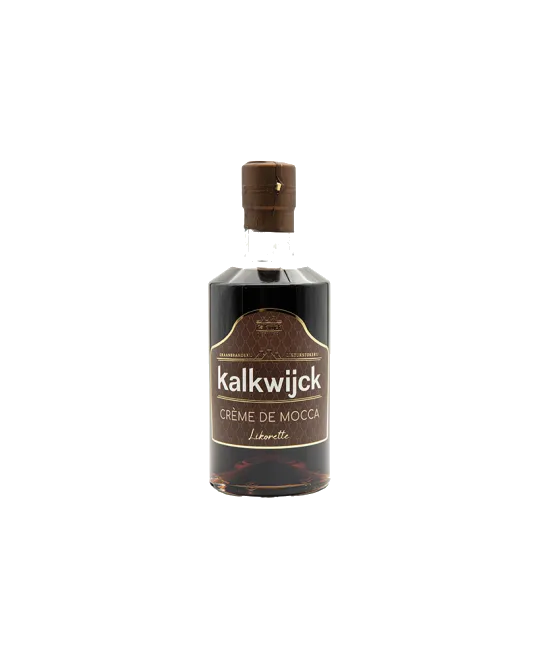 Kalkwijck Crème de Mocca, fles bij slijterij t Bockje in Bathmen