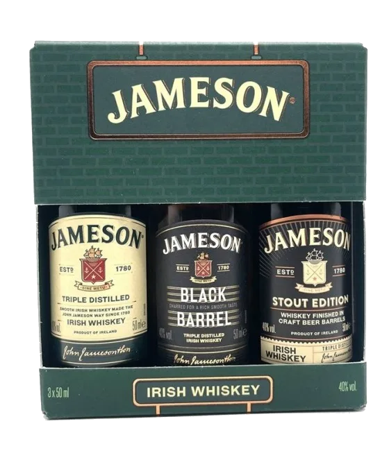 Jameson Irish Whiskey Trial Pack 3x5cl, fles bij slijterij t Bockje in Bathmen