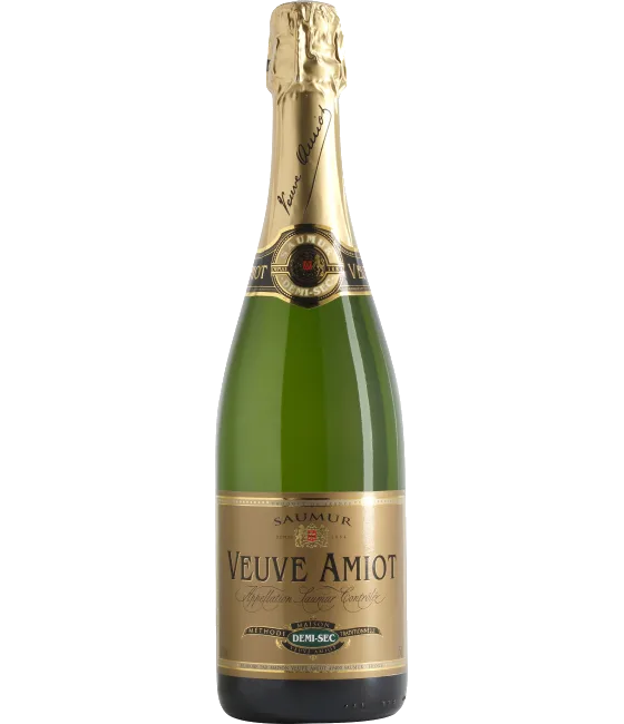Veuve Amiot Demi-Sec, fles bij slijterij t Bockje in Bathmen