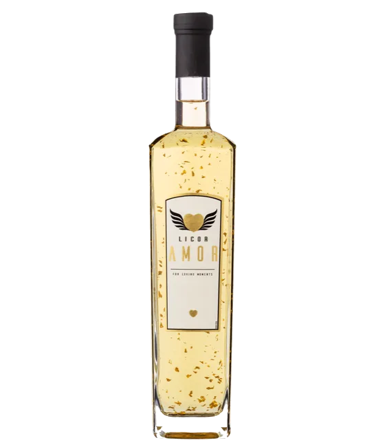 Licor Amor, fles bij slijterij t Bockje in Bathmen