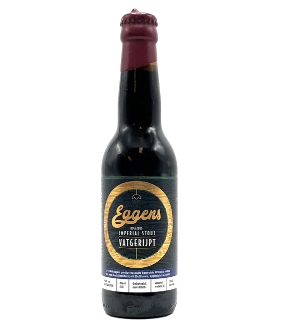 Eggens Imperial Stout Speyside Whisky Vatgerijpt 014/2025, fles bij slijterij t Bockje in Bathmen